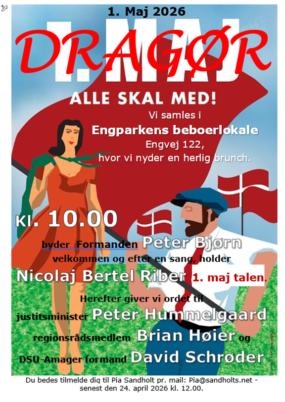 1. maj 2026 indbydelse